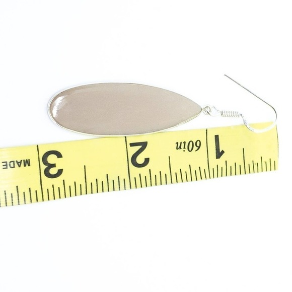 Mookaite 925 Sterling Silver Statement Earrings - Artisan Crafted - Picture 10 of 14